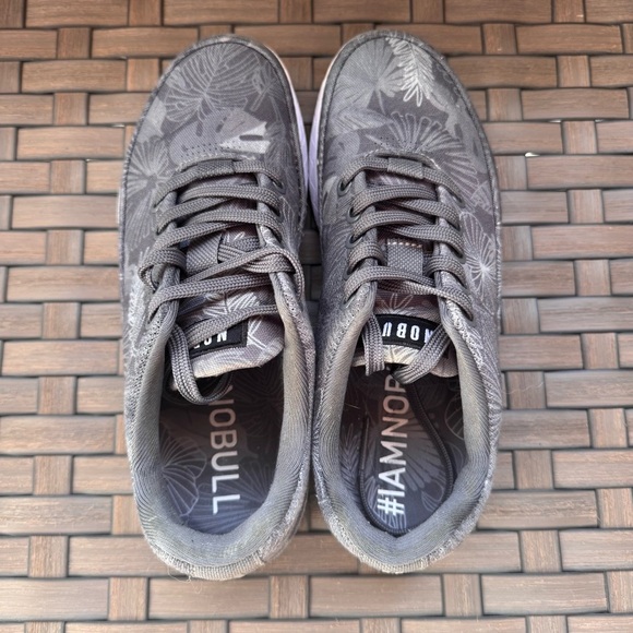 Nobull Late Bloomer Canvas Trainer Women's 8 Gray Athletic Gym Sneakers Shoes - Picture 4 of 9